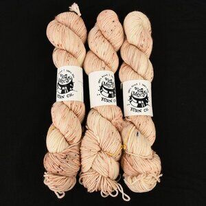 The Macks Yarn Co. DK Weight Yarn 3 Skeins Merino Nylon Blend Sedona Sand